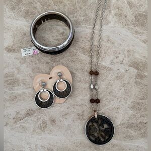 Brighton Thai Garden Set earrings bracelet & necklace